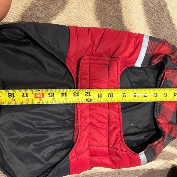32 Degrees Dog Down Vest Red Plaid Puffer Jacket L - Picture 4 of 10